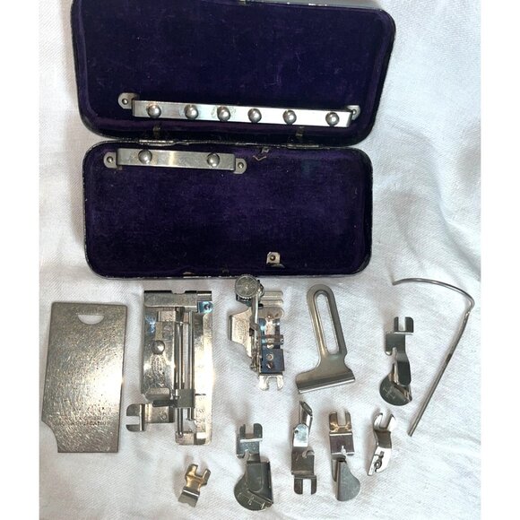 Greist Sewing Attachments Boxes Misc Pieces Singer YDK Foot Control YC-482 Japan - Picture 3 of 16